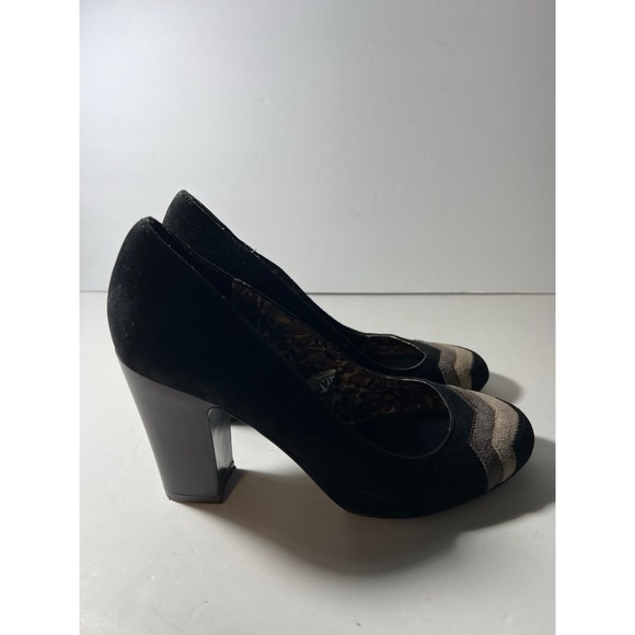 Missoni Women's Black and Tan Heels - Picture 4 of 8